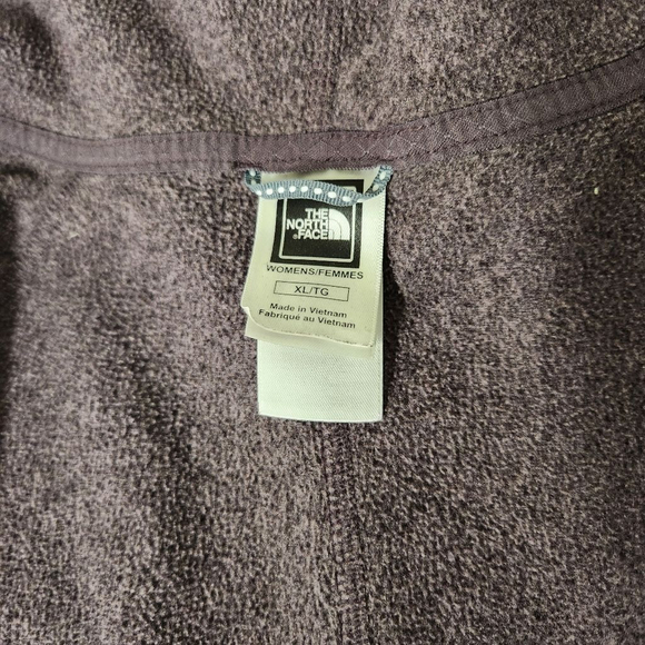Northface Purple Fleece Zip Up XL - Picture 5 of 7